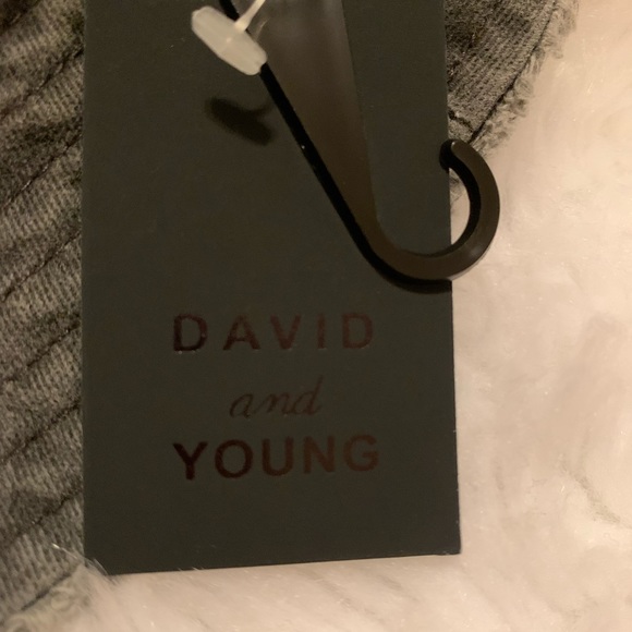 DAVID and YOUNG blackish gray 100% cotton distressed bucket hat NWT in size OSFM - Picture 3 of 8